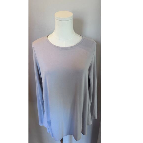 Eileen Fisher Long Sleeve Blue/Grey Top Tunic Size Small - Picture 1 of 11
